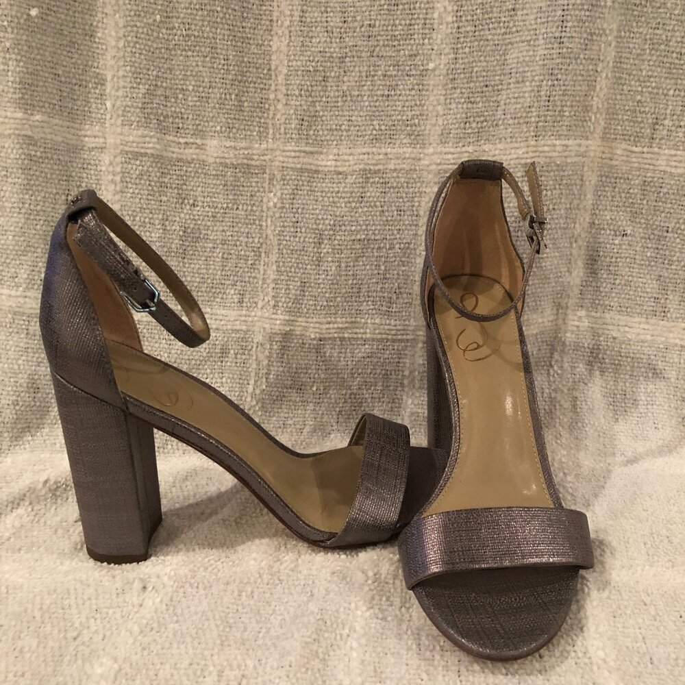 Sam Edelman Yaro Glitter Ankle Strap Heels - Picture 4 of 7